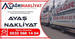 Ayaş nakliyat Ankara Ayaş evden eve nakliyat firması