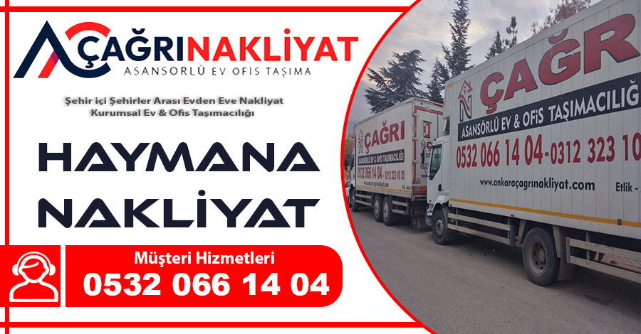 Haymana nakliyat Ankara Haymana evden eve nakliyat firması