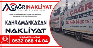 Kahramankazan nakliyat Ankara Kahramankazan evden eve nakliyat firması