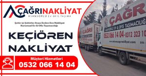 Keçiören nakliyat Ankara Keçiören evden eve nakliyat firması