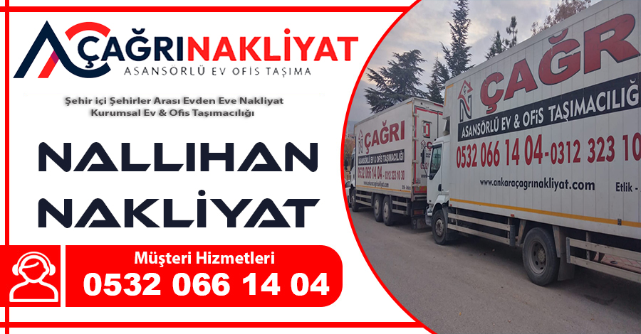 Nallıhan nakliyat Ankara Nallıhan evden eve nakliyat firması