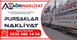 Pursaklar nakliyat Ankara Pursaklar evden eve nakliyat firması
